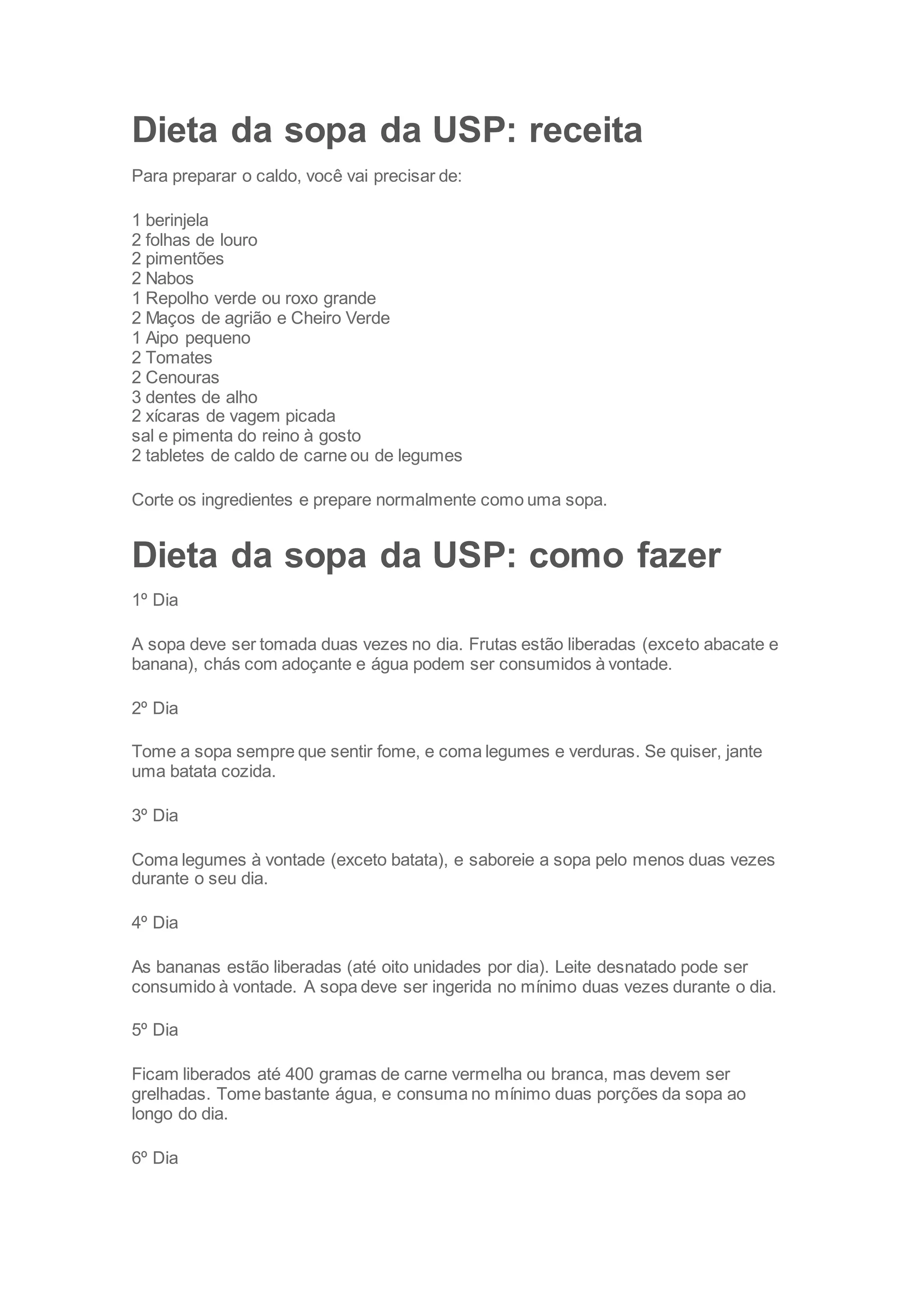 O Que É a Dieta da USP e Como Ela Surgiu? - inspiração 2