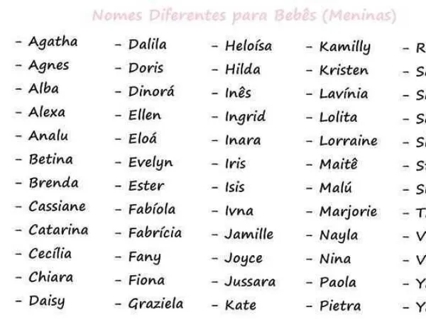 Nomes Curiosinhos e Únicos: Para Meninas Que Deixam Sua Marca - inspiração 2