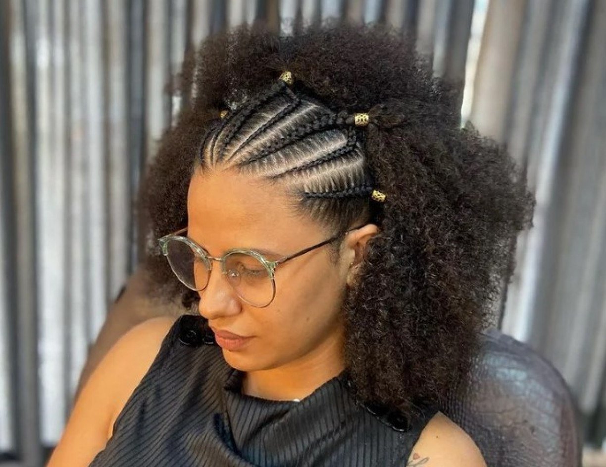 Penteados para Cabelos Curtos Cacheados: Praticidade e Atitude - inspiração 2