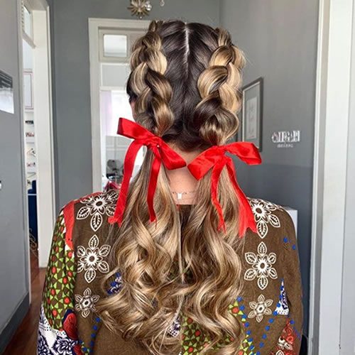 Messy Bun Junino: Descolado e Cheio de Personalidade - inspiração 1