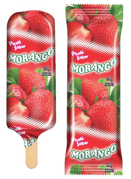 Picolé de Morango Saudável: Opções Fit - inspiração 1