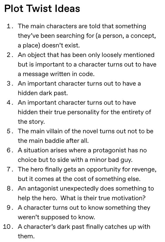 Personagens e Suas Novas Motivações - inspiração 1