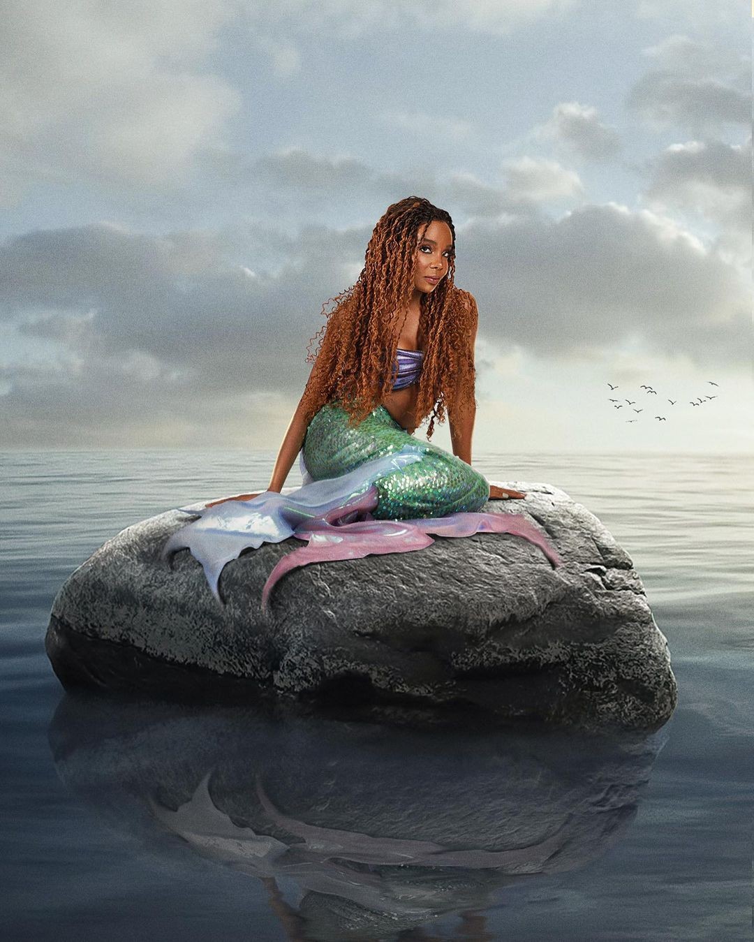 Cabelos de Sereia: Ondas Naturais, Cores Fantasia e Brilhos Que Encantam - inspiração 2