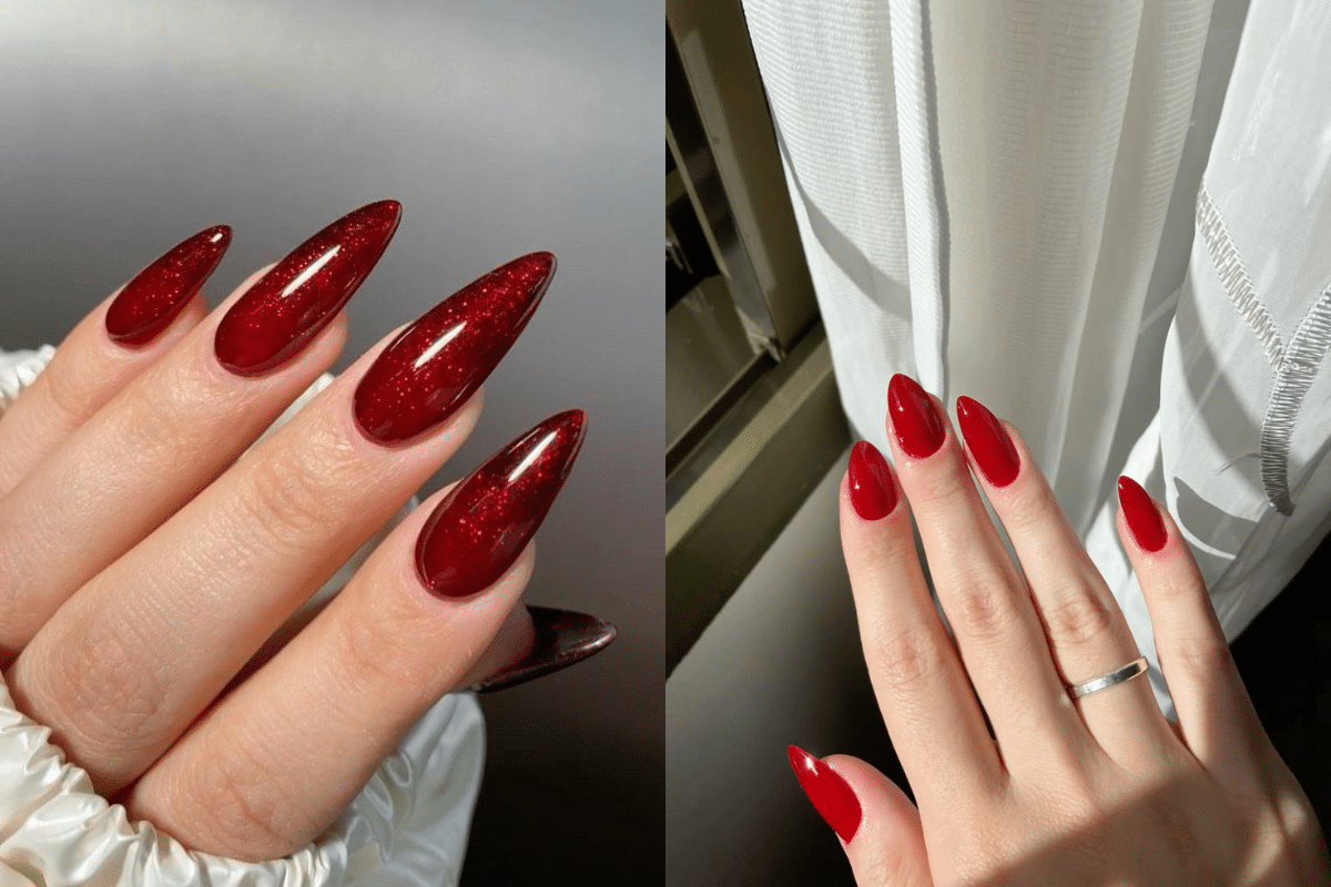 Unhas Vermelhas para Ocasiões Especiais: Festas e Eventos - inspiração 2