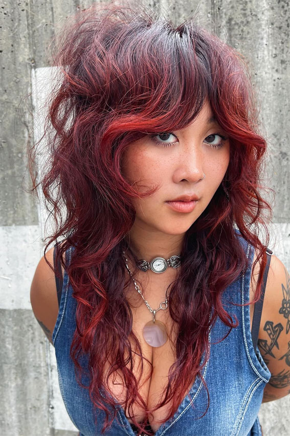 Como Estilizar Seu Wolf Cut em Casa - inspiração 1