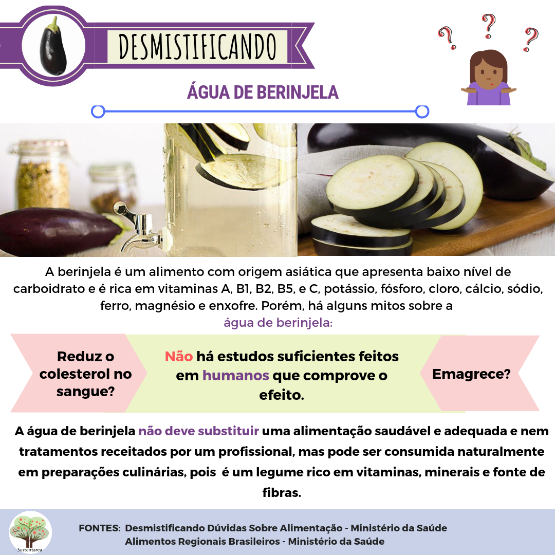 O que é a água de berinjela e como ela supostamente funciona? - inspiração 1