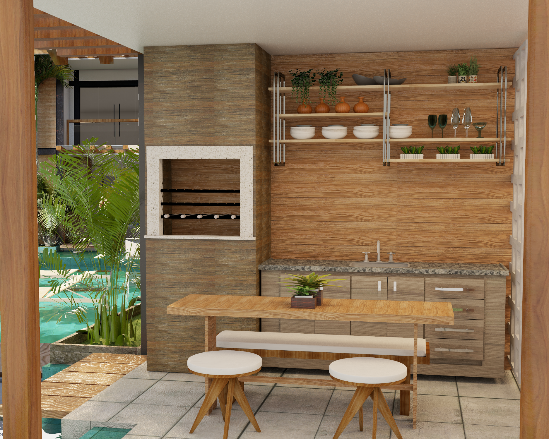 Elementos Verdes: O Toque da Natureza no Seu Refúgio - inspiração 2