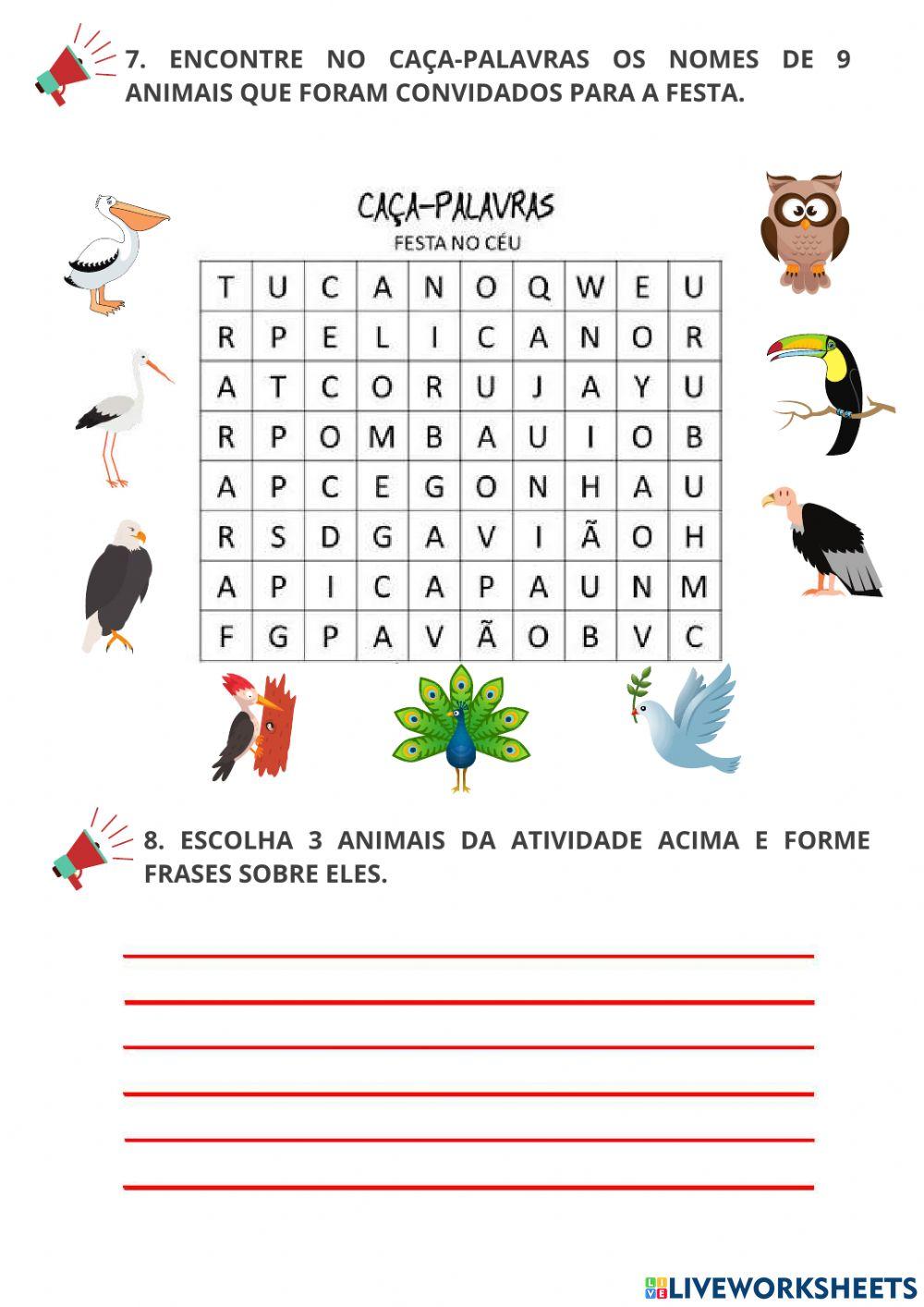 a festa no céu atividades