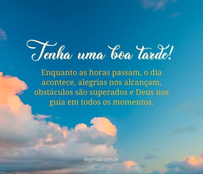 mensagem de boa tarde abençoada para status
