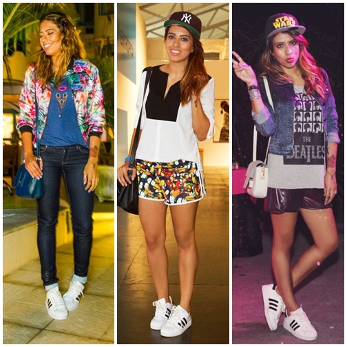 adidas superstar branco feminino casual