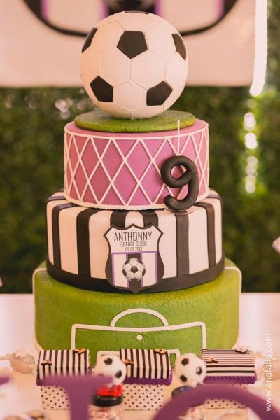enfeites mesa futebol