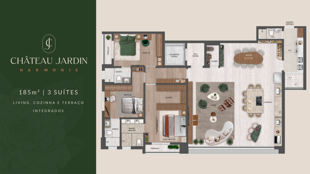 apartamento com 5 vagas garagem