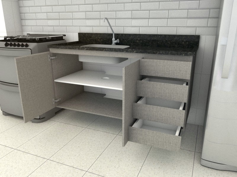 gabinete de cozinha planejado