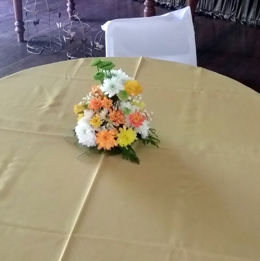 Centro de mesa com frutas