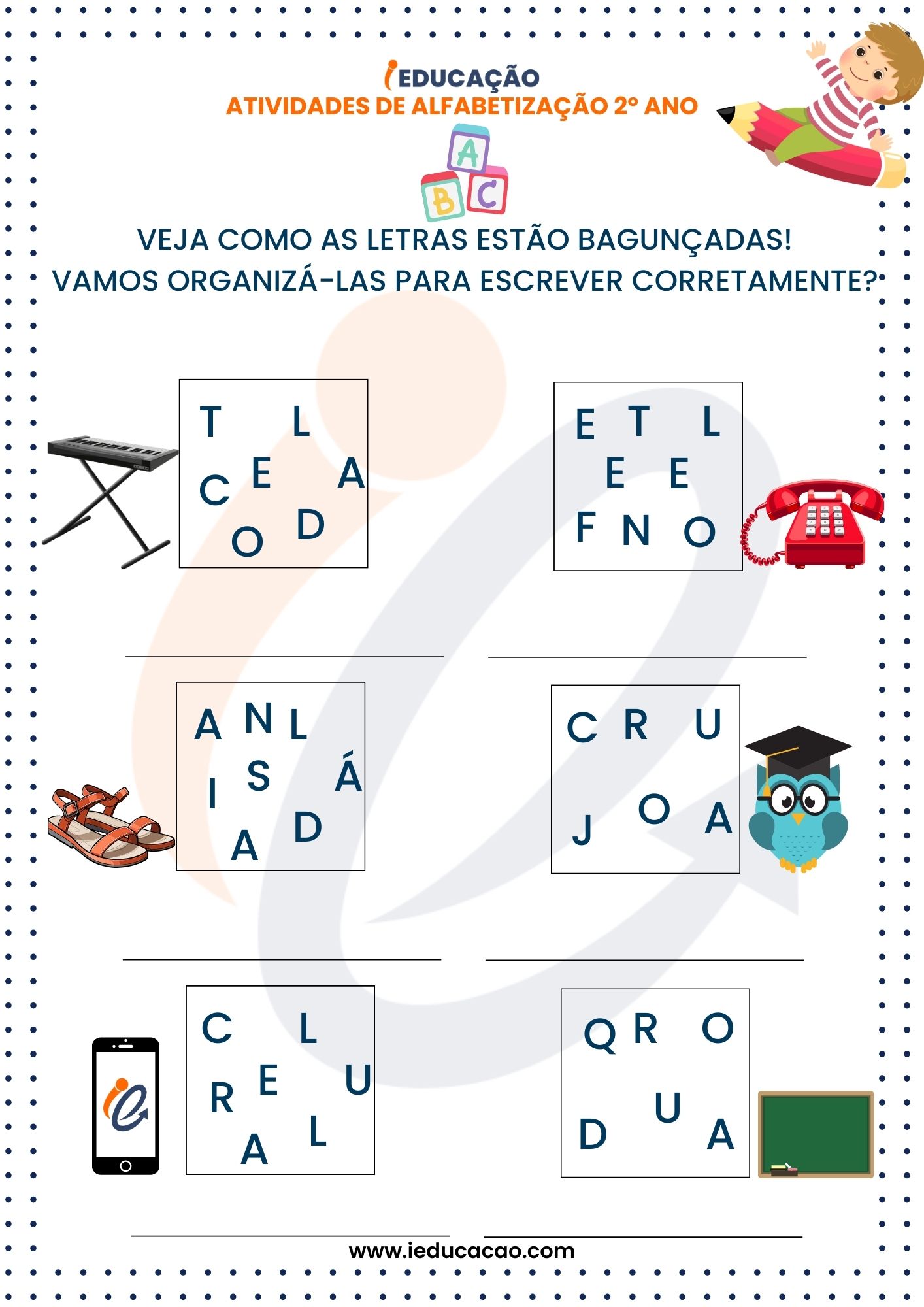 atividades de leitura e escrita para 2 ano