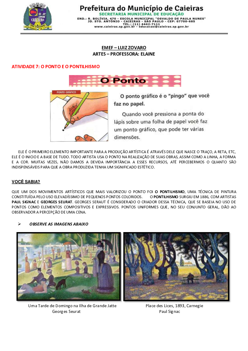 como fazer pontilhismo com canetinha