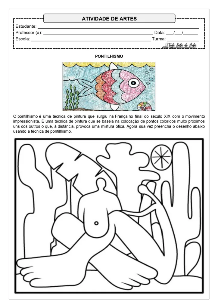 pontilhismo e pixel art comparação