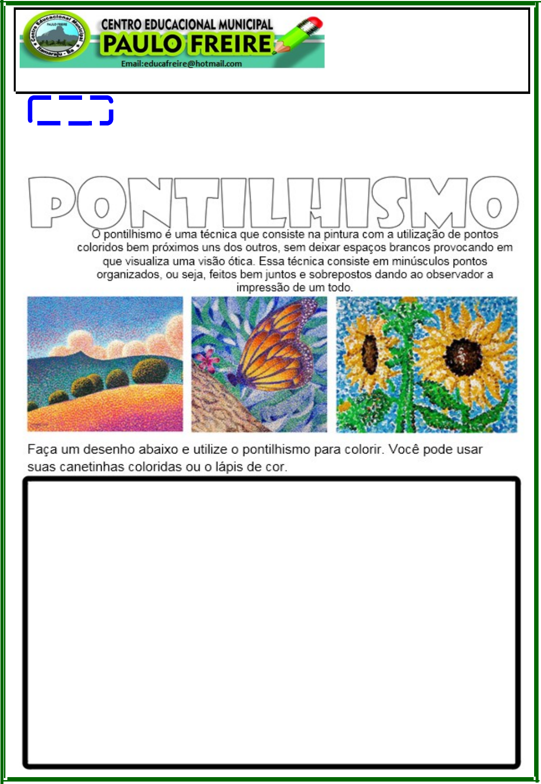 10 Atividades de Pontilhismo Fáceis e Divertidas para Crianças