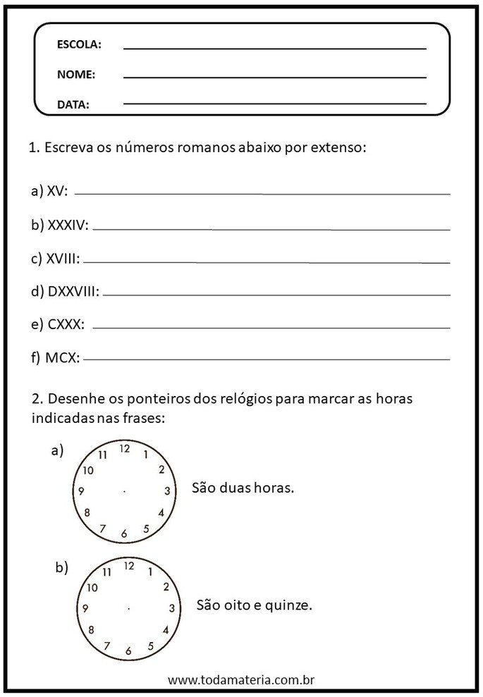 atividades de matemática 7 ano para imprimir pdf