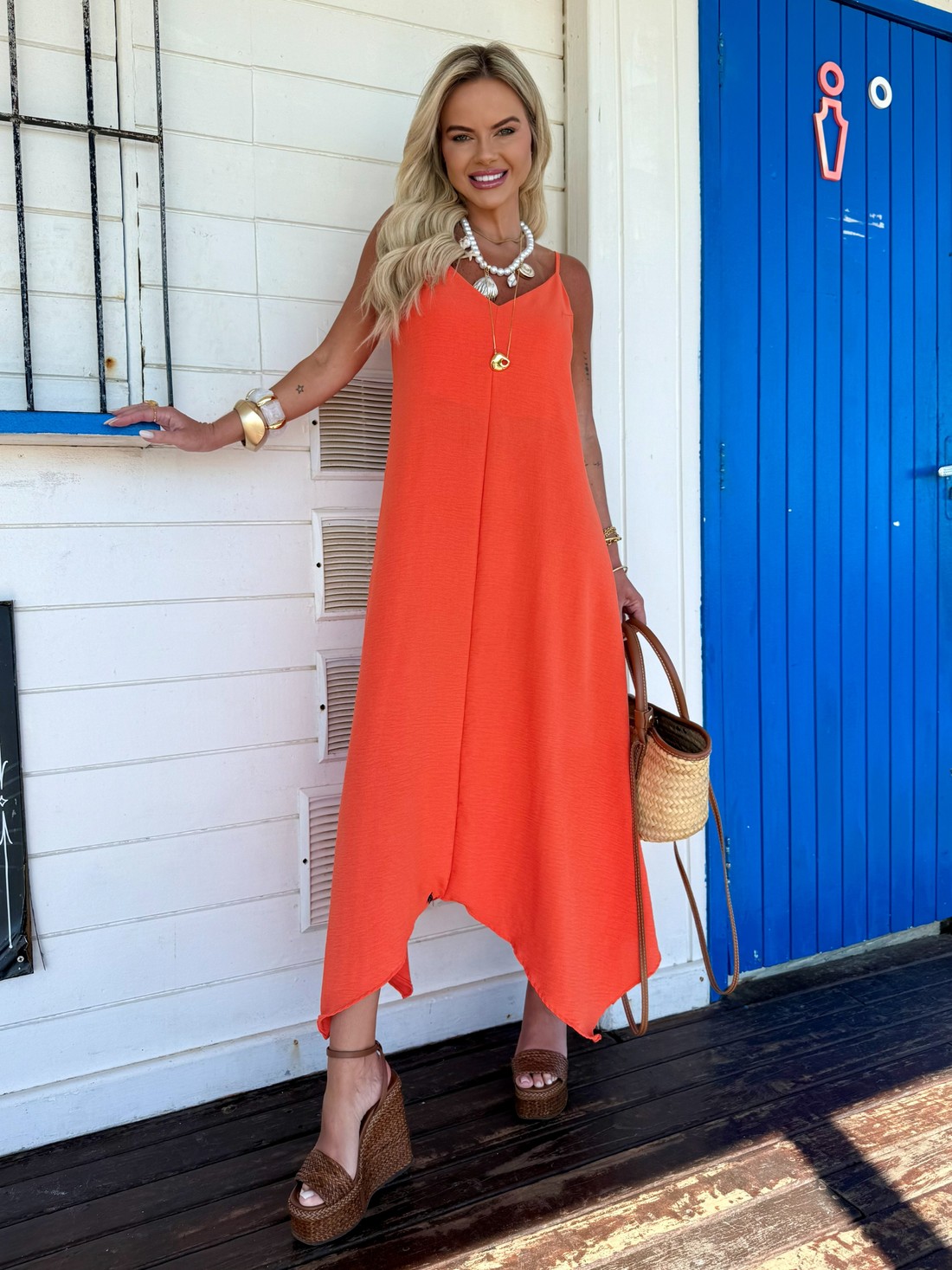 vestido aura estampado