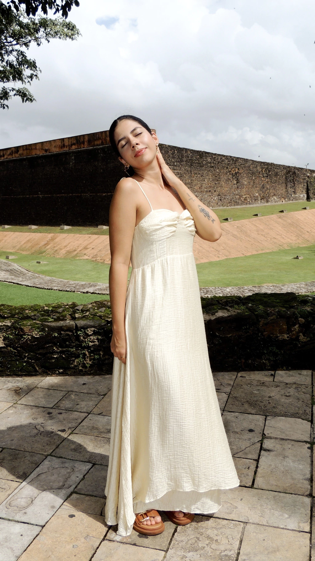 vestido aura midi