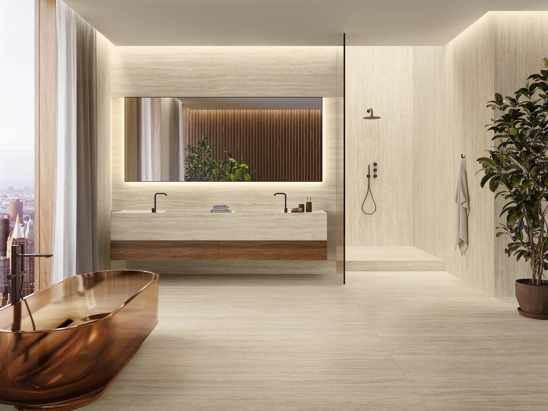 travertino romano estilo spa
