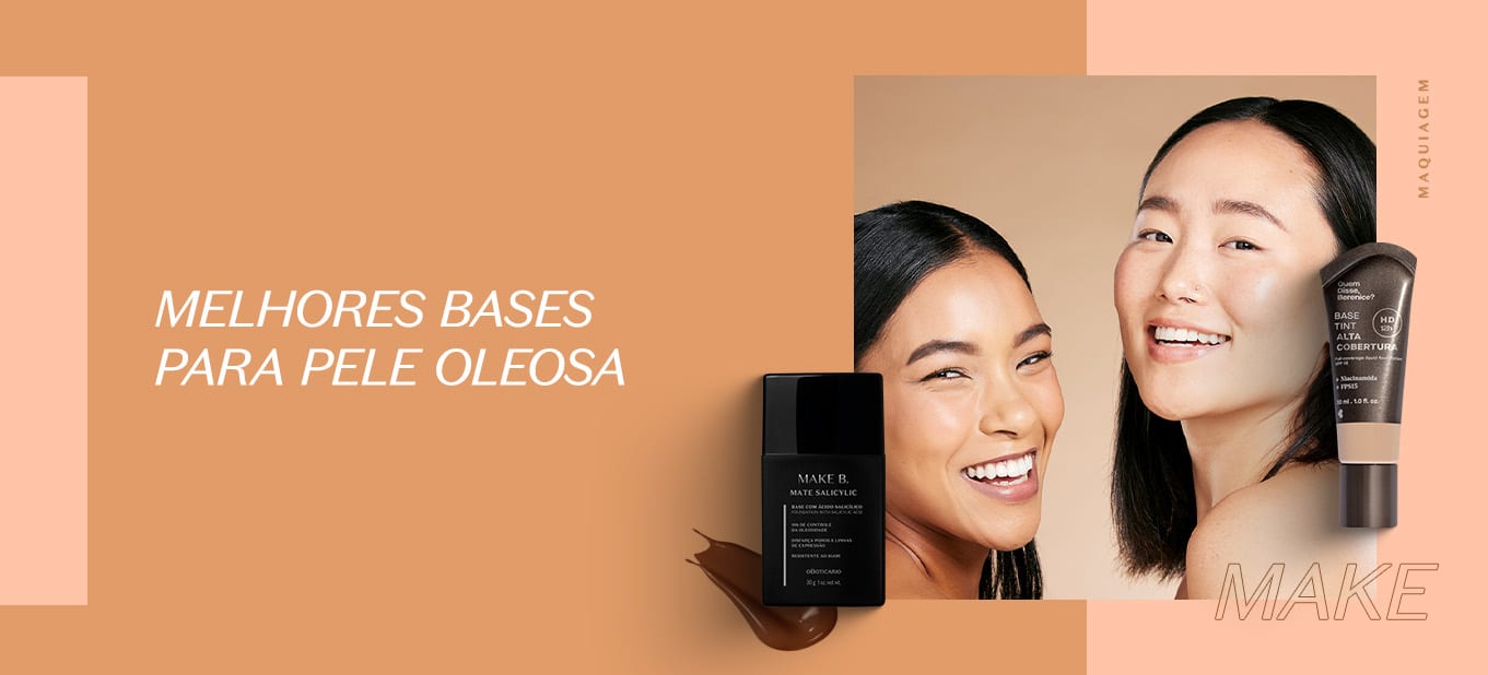 qual a melhor base matte para pele oleosa com acne