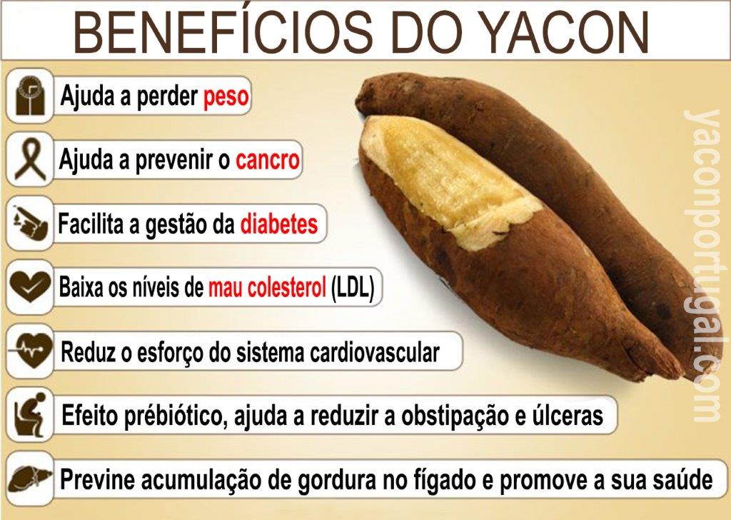 benefícios da batata yacon