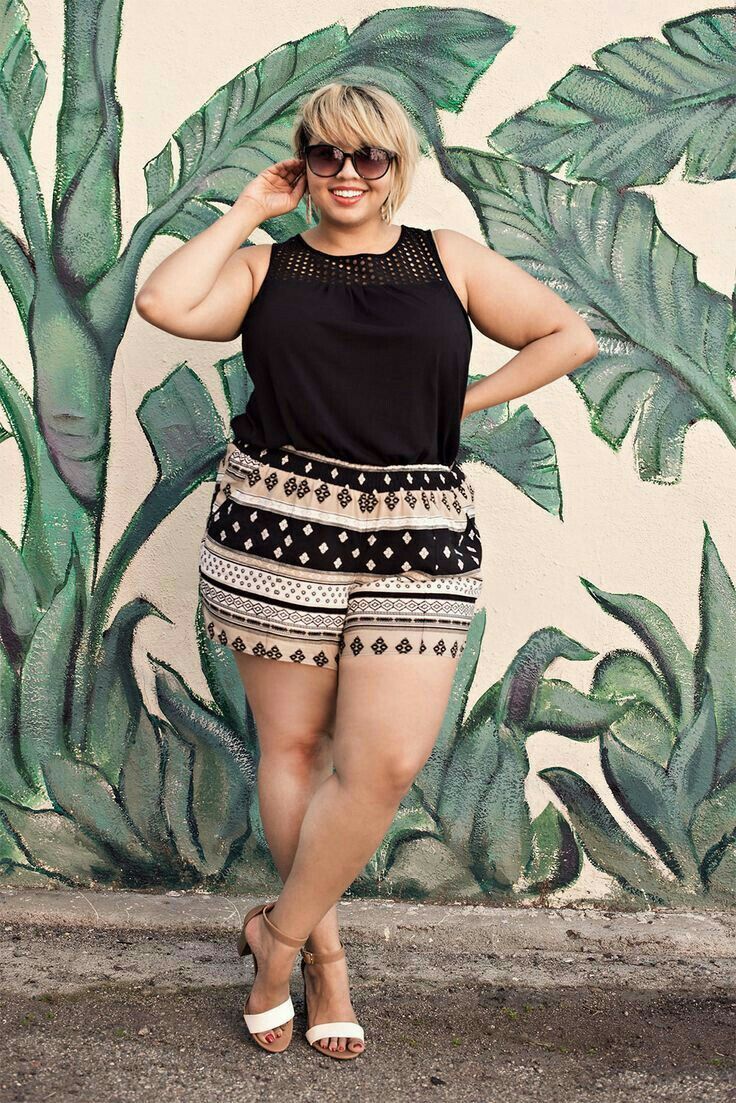 bermuda feminina plus size barata
