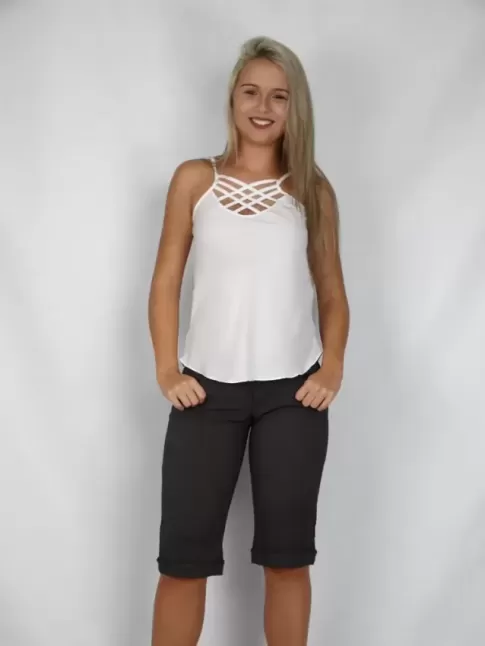 bermuda social feminina oversized