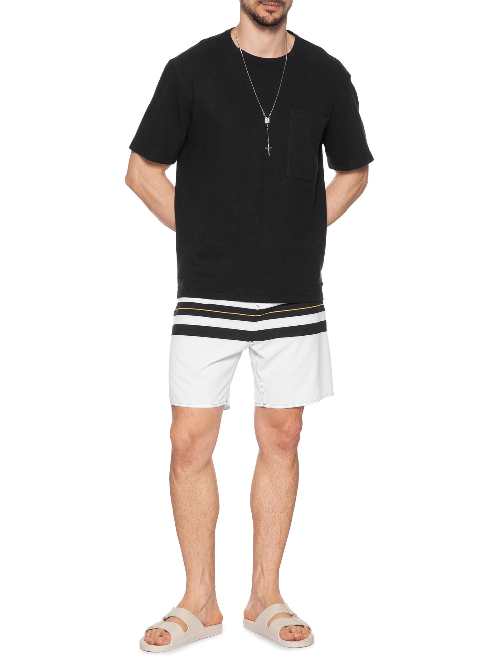 bermuda de surf masculina estampada