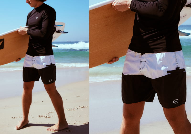bermuda de surf masculina lisa