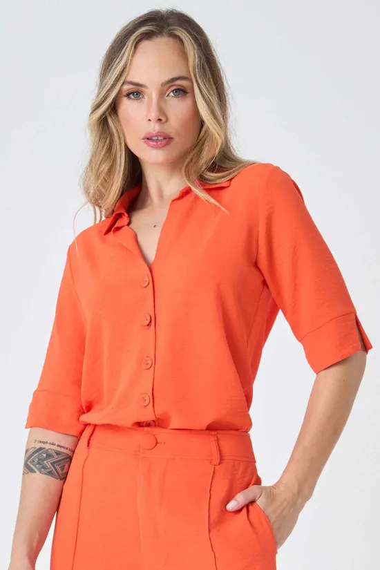 blusa 3/4 looks trabalho