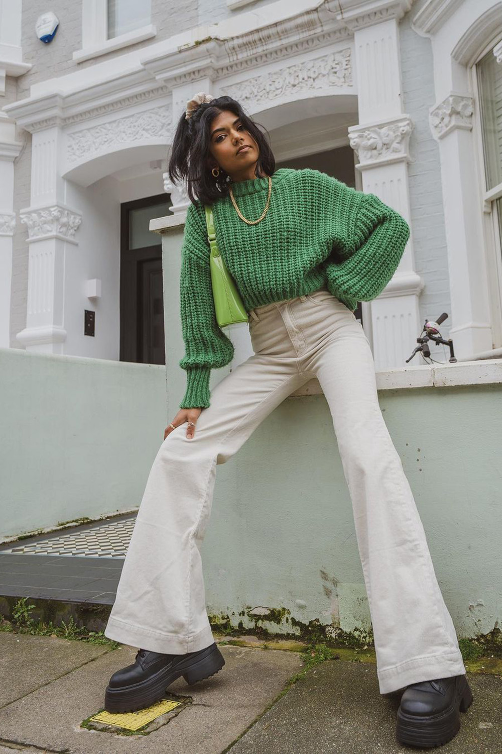 oversized tricot look
