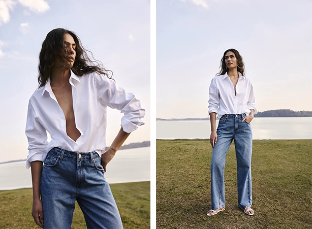 blusa de viscose lisa