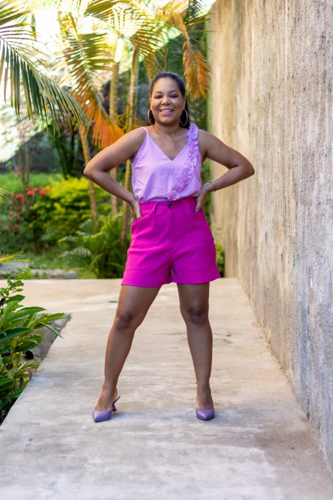 blusa lilás análogo