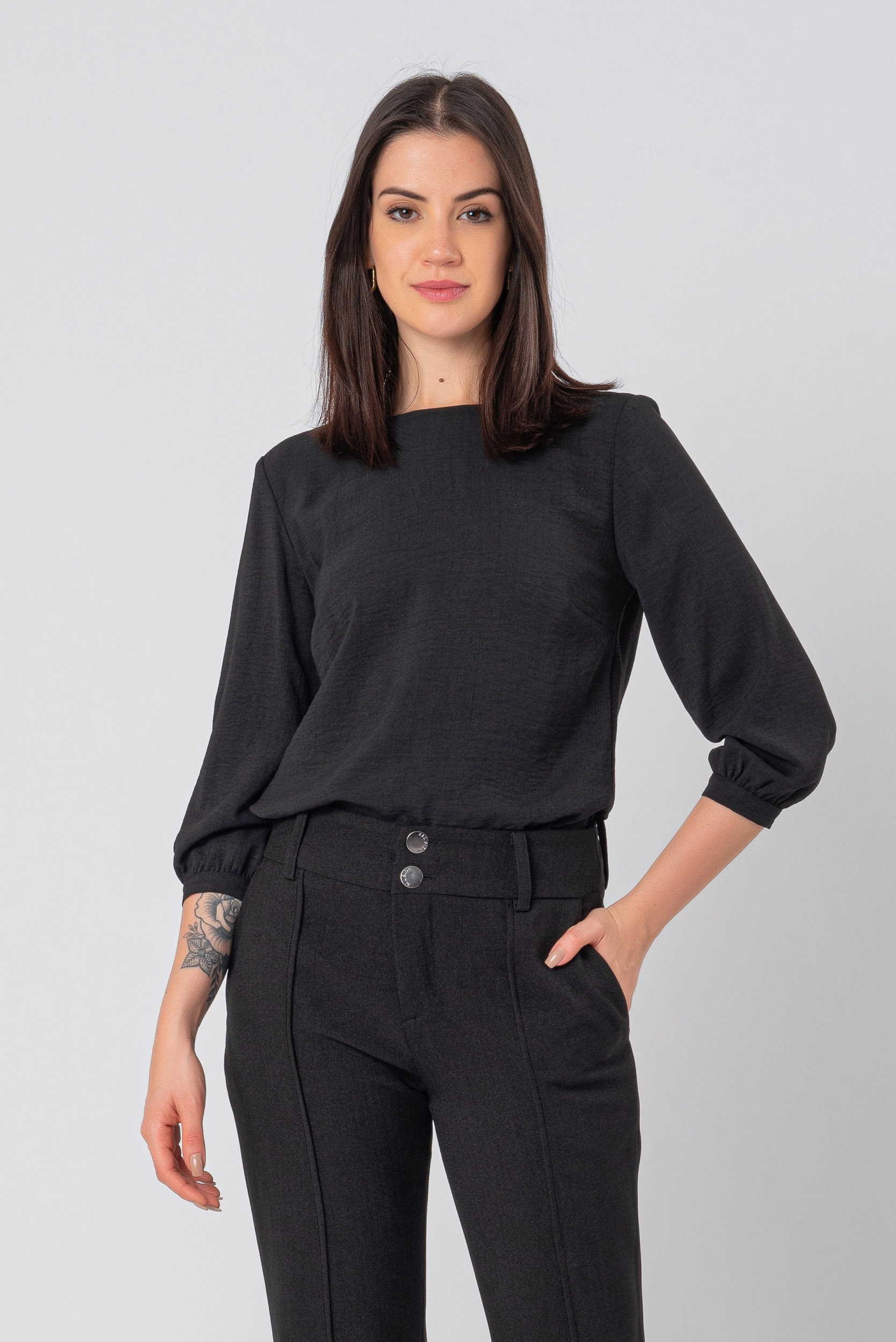 blusa 3/4 feminina