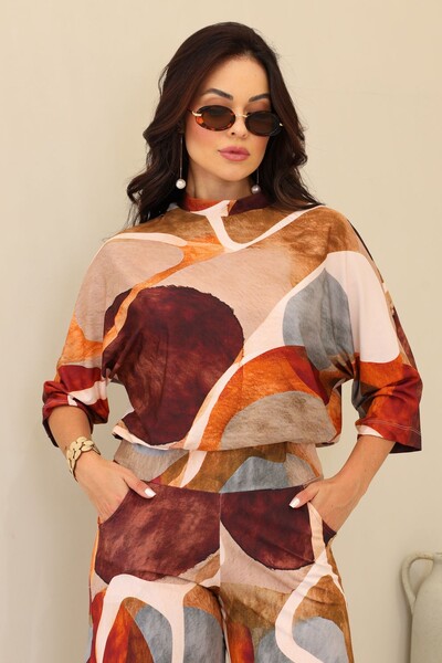 blusa manga 3/4 para trabalho