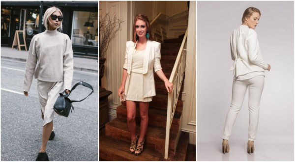 estilo monocromático off white