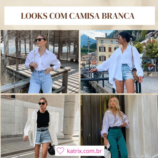 blusa social branca para entrevista
