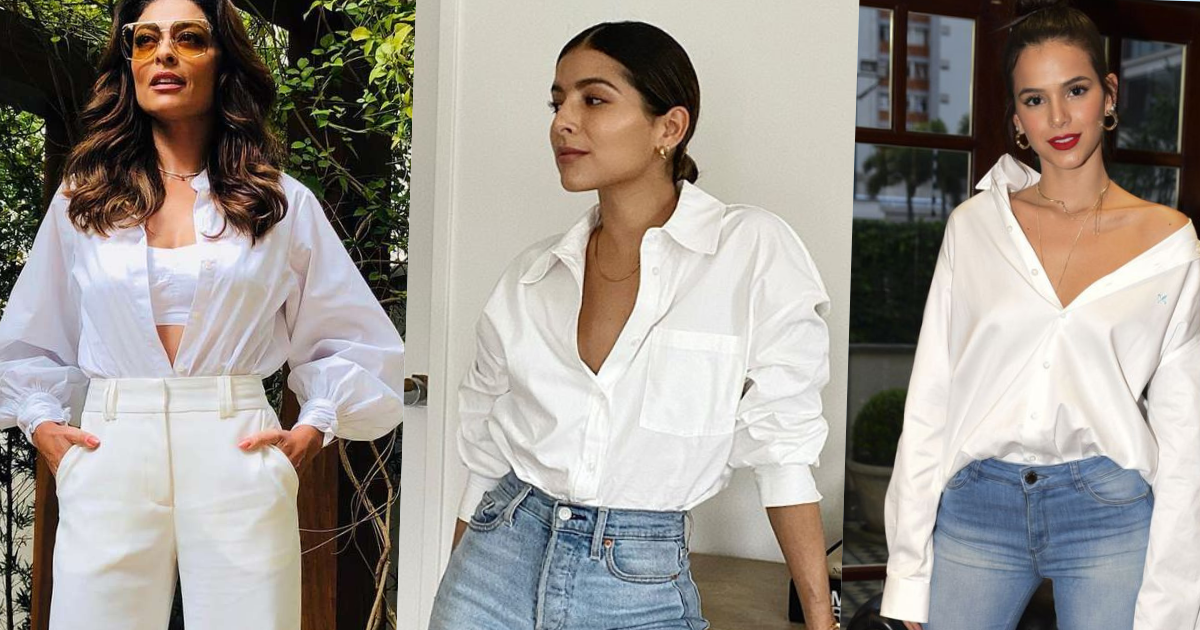 blusa social branca feminina looks