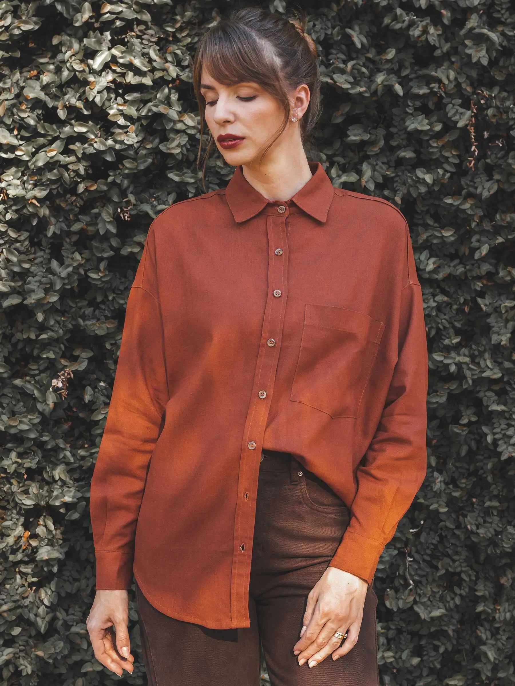 look monocromático terracota