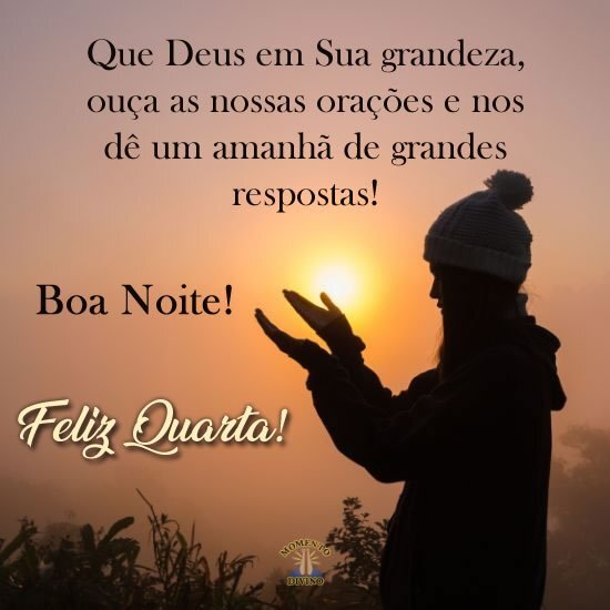 boa noite quarta-feira abençoada