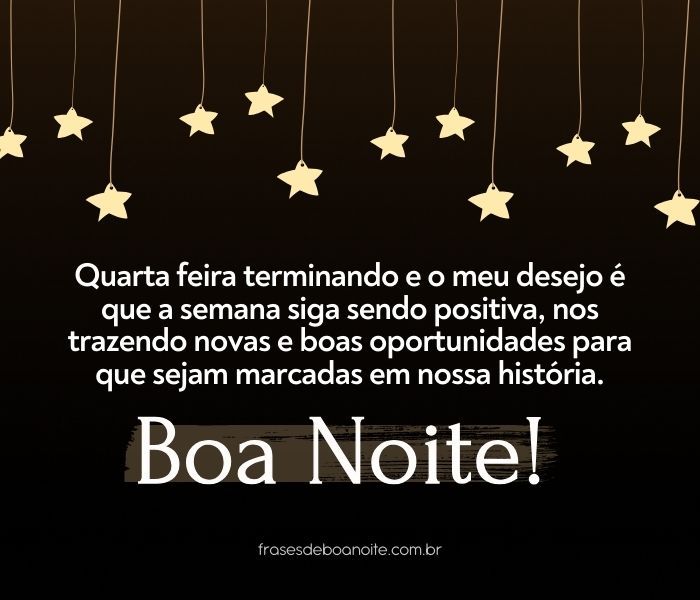 reflexão boa noite quarta