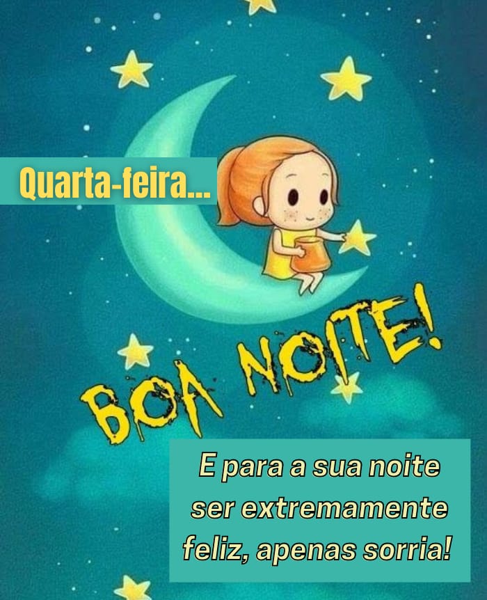 desejo de boa noite quarta-feira
