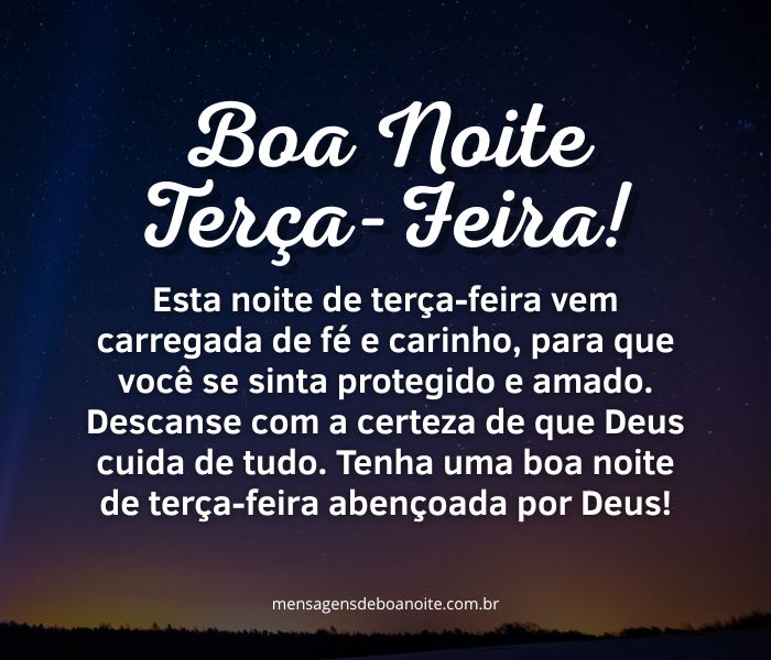 boa noite terça abençoada
