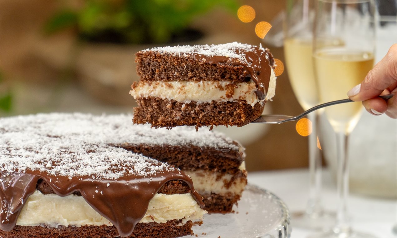 Bolo Prestígio sem glúten/lactose (adaptações)