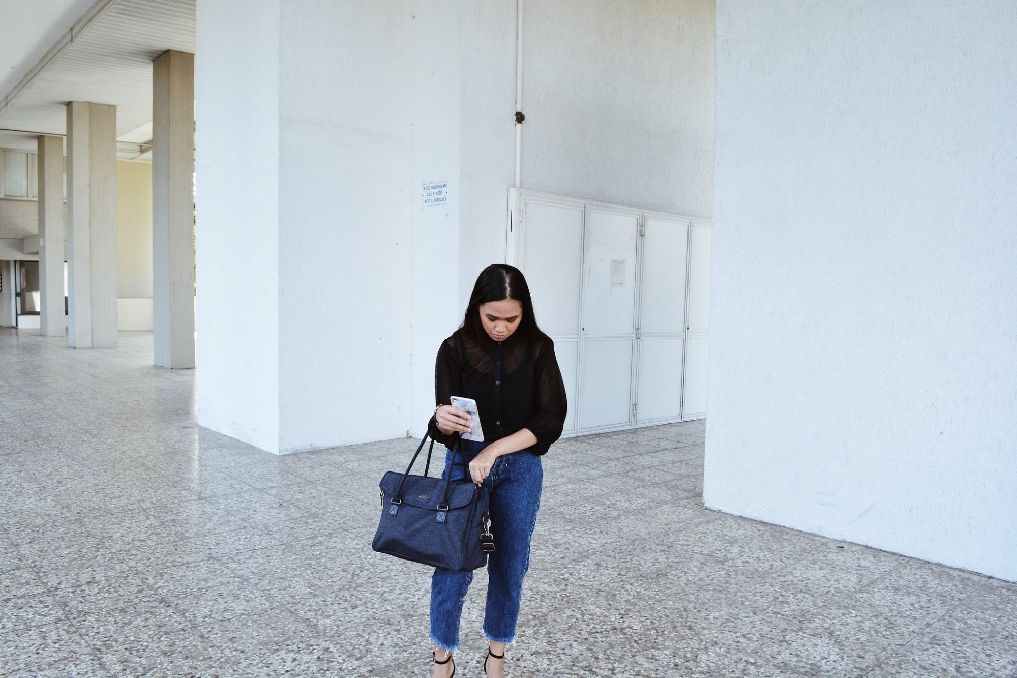 bolsa kipling com jeans