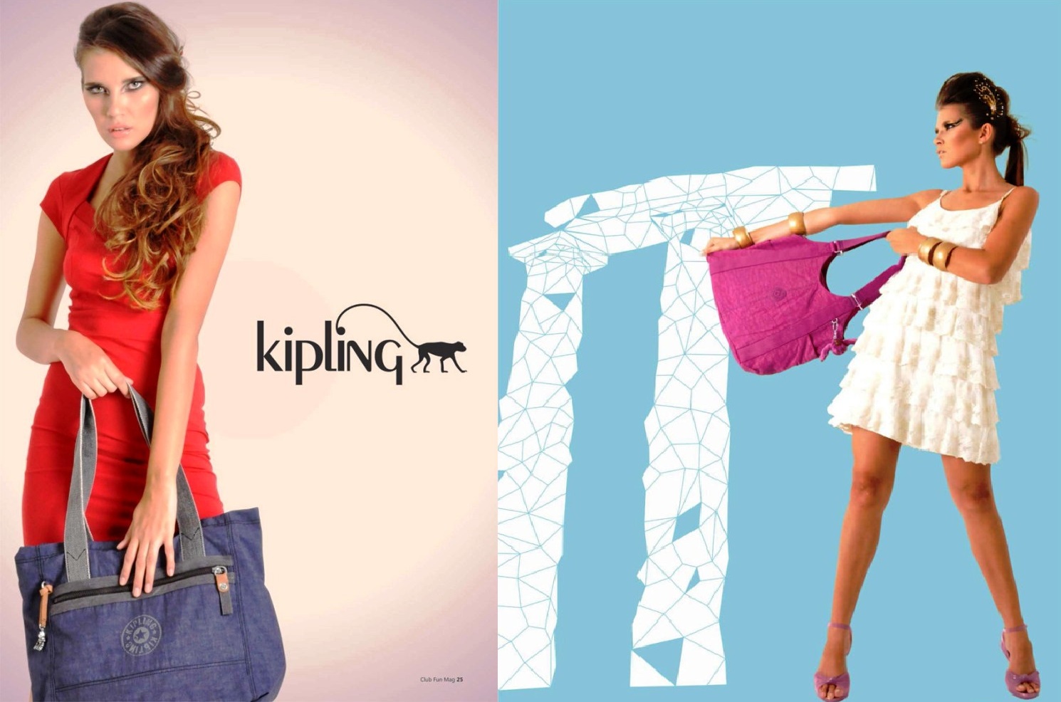 bolsa kipling para viagem looks