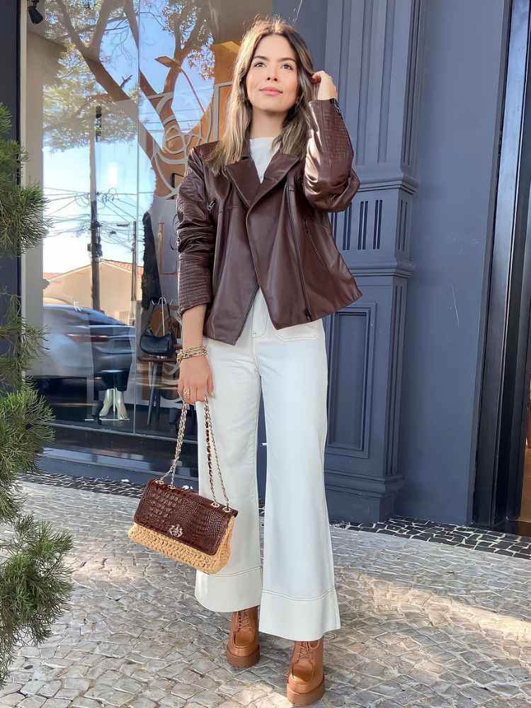 bolsa de couro elegante